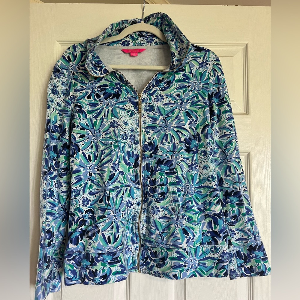 Lilly Pulitzer Zip Up Jacket Size M